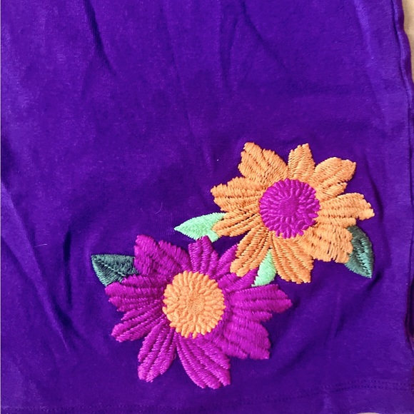 💜 Gymboree Girl’s Size 6 Set! Cute embroidered top with matching pants 🌺 - Picture 5 of 7